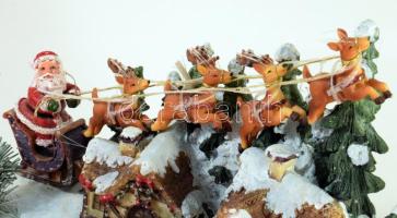 Világító karácsonyi dísz, 35x27 cm