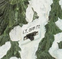 Világító karácsonyi dísz, 35x27 cm