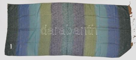 Pashmina kék-zöld színű stóla, 70x200 cm