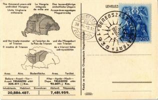 1938 Trianon, magyar zászló. Az ezeréves egységes Magyarország és a trianoni béke szörnyszülöttje. K...