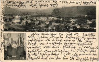 1904 Kőrösmező, Körösmező, Yasinia, Yasinya, Jaszinya, Jassinja, Jasina (Máramaros); látkép, népviselet. Rosenblüth Emánuel tulajdona / view, folklore (EK)