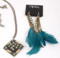 6 darab klf kék bizsu, karkötő, nyaklánc, stb