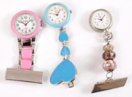 3 darab csíptethető óra, működik.