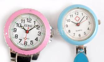 3 darab csíptethető óra, működik