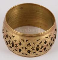 Áttört mintás réz karkötő, d: 7 cm