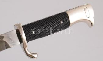 II. világháborús német Mauser K98 díszelgő bajonett replika, jelzett, jó állapotban, h: 31,5 cm // W...