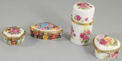 4 darab porcelán ékszeres doboz