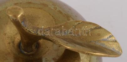 Alma formájú réz csengő, m: 6 cm