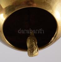 Alma formájú réz csengő, m: 6 cm