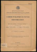 Kadic Ottokár - Kormos István: A hámori Puskaporos és faunája Borsod-megyében. Waclav Capek és Bolkay István dr. közreműködésével írták - - dr. és - - dr. Bp., 1911, Franklin, 2+109-149 p.+2 t. Kiadói papírkötés, volt könyvtári példány, a gerincen kis sérüléssel.