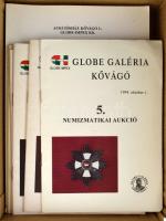 Aukciósház Kővágó L. - Globe-Impex Kft. 16db árverési katalógusa, mind különféle