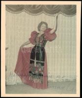 Szörényi Éva (1917-2009) színésznő saját kézzel dedikált fotója