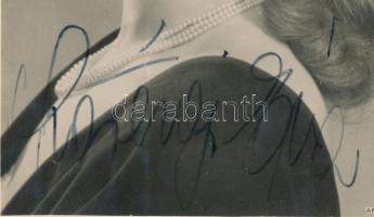 Szörényi Éva (1917-2009) színésznő saját kézzel aláírt képeslapja