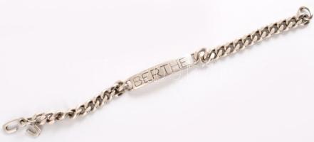 Ezüst (Ag) karkötő, jelzés nélkül, nettó, 27,8g