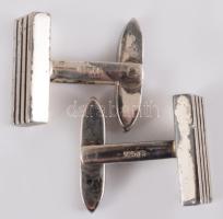 Részben ezüst (Ag) mandzsetta pár, jelzett, bruttó 19,3g