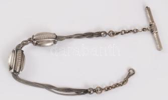 Ezüst (Ag) óralánc, jelzés nélkül, nettó 45g