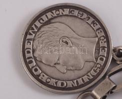 Belga ezüst (Ag) érmés karkötő, jelzett, nettó 77g