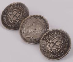 2 darab belga ezüst (Ag) érmés bross, bruttó 12g