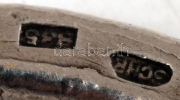 Ezüst (ag) kegytárgy medál Szent Kristóf figurájával, jelzett, nettó 29g