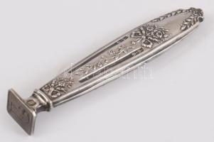 Ezüst (ag) pecsételő, jelzett, h: 8,5 cm, bruttó 13,7g