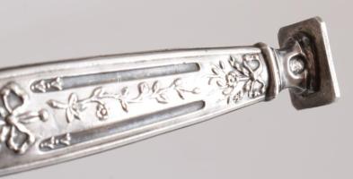 Ezüst (ag) pecsételő, jelzett, h: 8,5 cm, bruttó 13,7g