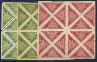 Szege Sándor szobrászművész Jókai centenáriumi emlékbélyege és adománybélyegei terveinek nyomdai fot...