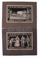 Szege Sándor szobrászművész Jókai centenáriumi emlékbélyege és adománybélyegei terveinek nyomdai fot...