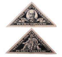 Szege Sándor szobrászművész Jókai centenáriumi emlékbélyege és adománybélyegei terveinek nyomdai fot...