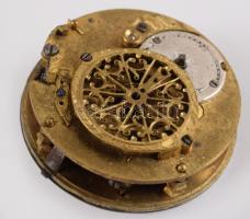 Ezüst (Ag) tokos antik zsebóra, hiányos, sérült, nem működik, d: 45mm, bruttó 70,5g