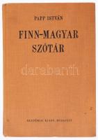 Papp István: Finn-magyar szótár. Bp., 1970, Akadémiai. Kiadói egészvászon kötés, jó állapotban.