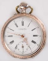 Movado Sureté ezüst (Ag) tokos zsebóra, jelzett, működik, d: 42mm, bruttó 60g