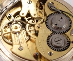 Movado Sureté ezüst (Ag) tokos zsebóra, jelzett, működik, d: 42mm, bruttó 60g