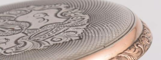 Movado Sureté ezüst (Ag) tokos zsebóra, jelzett, működik, d: 42mm, bruttó 60g