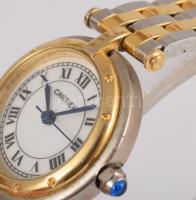 Cartier Paris női karóra, kvarc, fém szíjjal, működik, d: 22 mm