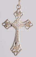 Ezüst (Ag) medálos ametiszt rózsafüzér