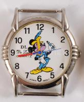 2 darab Mickey egér számlapos karóra, kvarc, működik, szíj nélkül, d: 3 cm