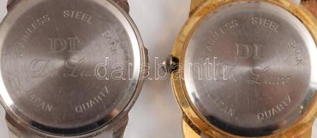 2 darab Mickey egér számlapos karóra, kvarc, működik, szíj nélkül, d: 3 cm