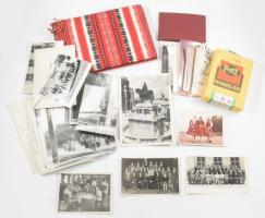 Vegyes fotó tétel, közte egy üres albummal