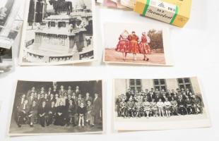 Vegyes fotó tétel, közte egy üres albummal