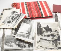 Vegyes fotó tétel, közte egy üres albummal