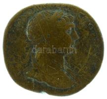 Római Birodalom 113 / Traianus / Róma / Sestertius bronz (27,26g) T:VF Roman Empire 113 / Trajan / Rome / Sestertius bronze "[IMP] CAES NERVAE TRAIANO AVG GER DAC P M TR P COS VI P P / FORTVN[AE] REDVCI - SC" Fortuna seated left, holding rudder and cornucopiae (27,26g) C:VF RIC II 628