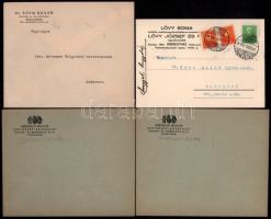 Vegyes reklám tétel: szalvéták, fejléces borítékok és levezőlap, összesen 8 db