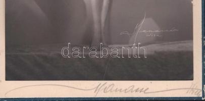 ca 1920 Miriam de Korda zsidó származású énekesnő két színpadi fotója jelzett Manassé bécsi fotóműte...