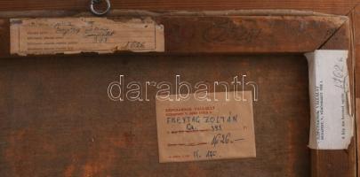 Freytag Zoltán (1901-1983): Csendélet. Olaj, vászon, jelezve balra fent. Hátoldalán Képcsarnok Válla...