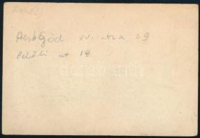 cca 1930-1940 Alsógöd, ház fotója, a hátoldalon feliratozva, 7x10 cm