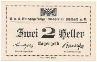 Ausztria 1916-1918 k. Aschach Hadifogolytábor 2h "Sammler" (gyűjtői kiadás) T:AU
Austria ...