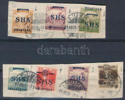 SHS 1918 7 klf érték, kivágáson Bodor vizsgálójellel