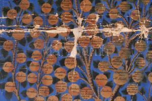 ca 1830-1860 az iglói Szontágh család 2 db történelmi családfája: 1. nagy méretű, vászonra festett c...