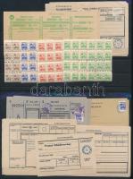 Gyermekposta 4 féle bélyeg és 7 féle postai nyomtatvány, mindegyik több / sok példányban