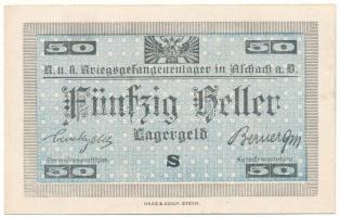 Ausztria / Aschach Hadifogolytábor 1916-1918 k. 50h "Sammler" (gyűjtői kiadás) T:AU Austria / Aschach / POW camp 1916-1918 k. 50 Heller "Sammler" (collector issue) C:AU Camb#1315